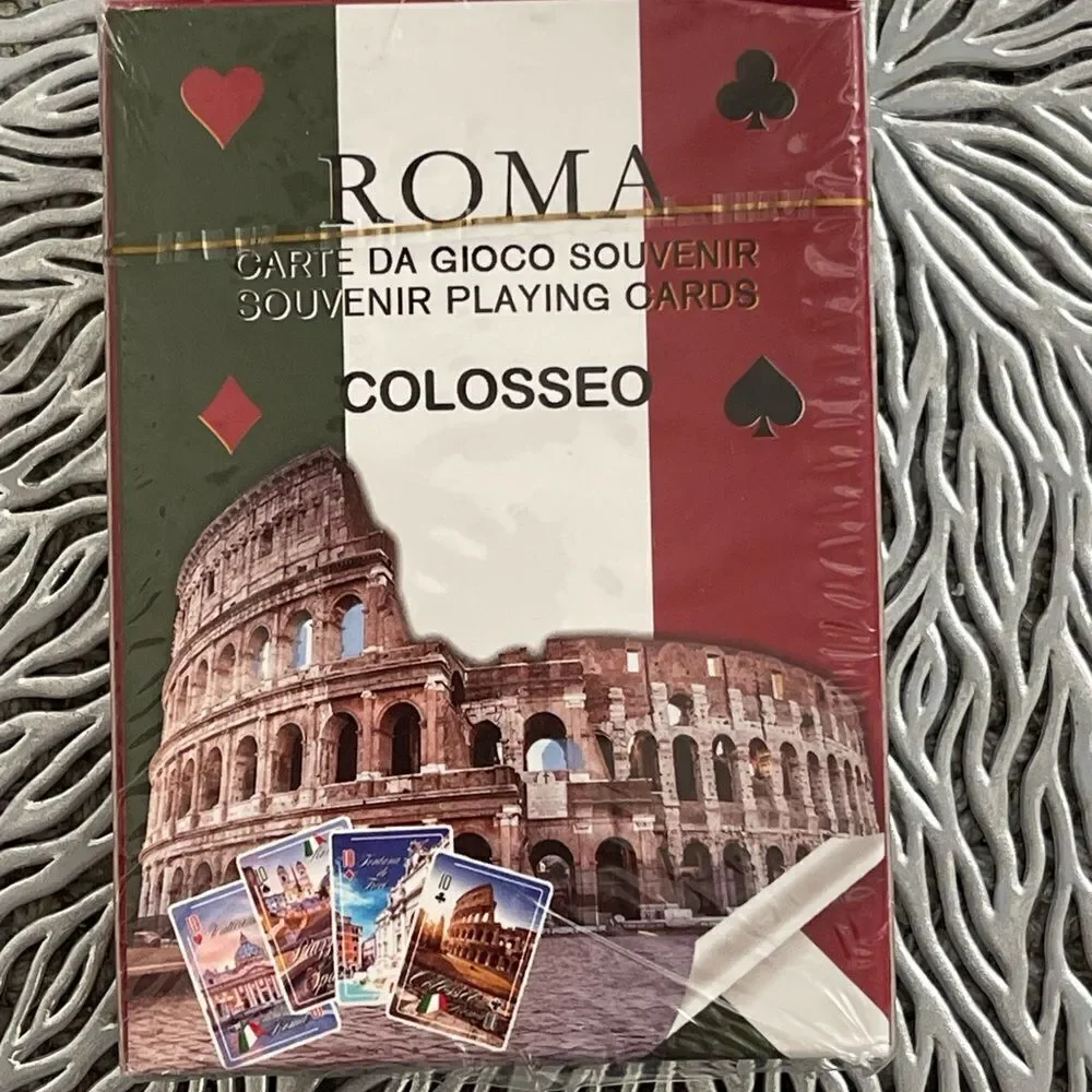 New Roma Italy Souvenir Poker Playing Cards Modiano